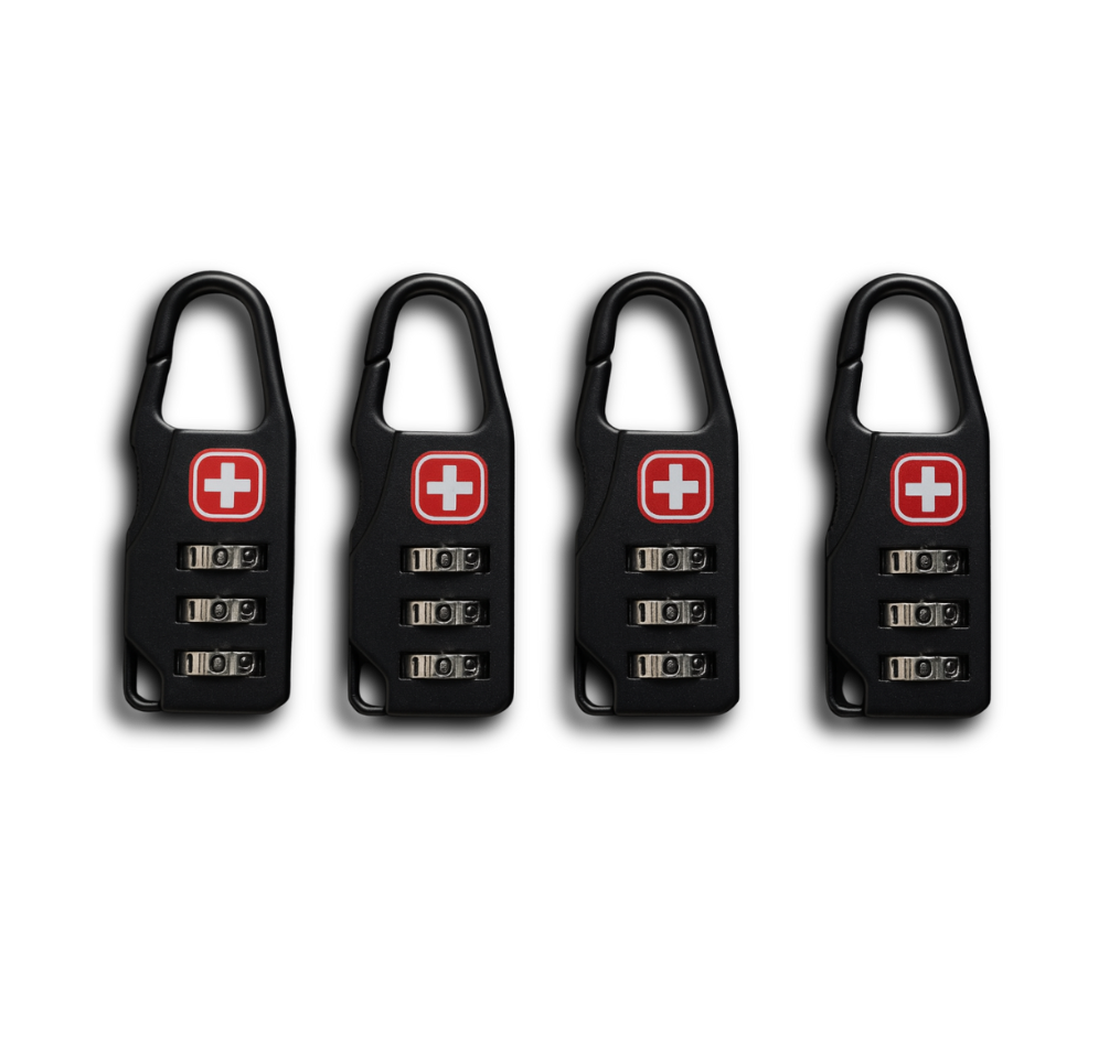 Aluminum Combination Locks (Set of 4)