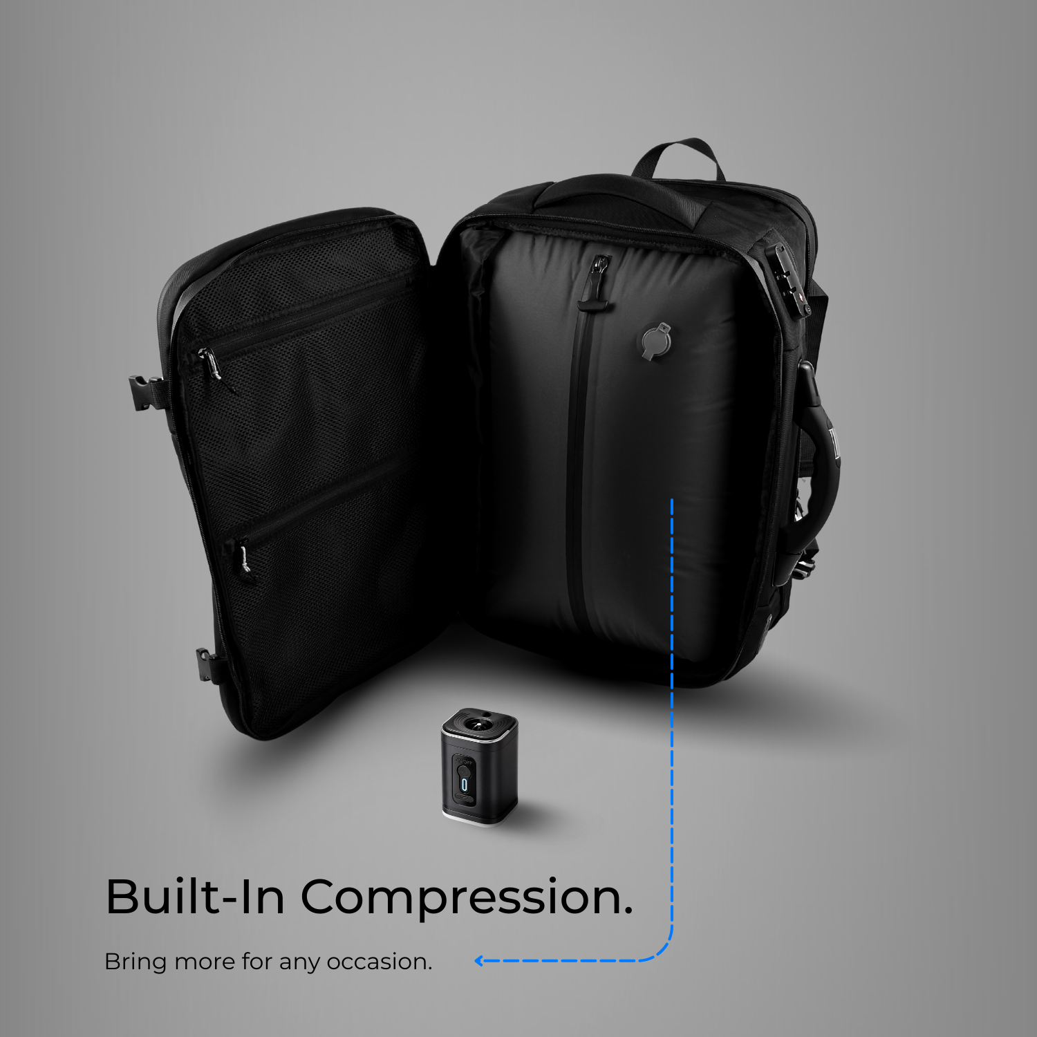The Nomad — Vacuum Expandable Carry-On Backpack – VaultVac