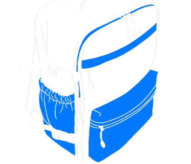 VaultVac Scout Backpack with multiple pockets